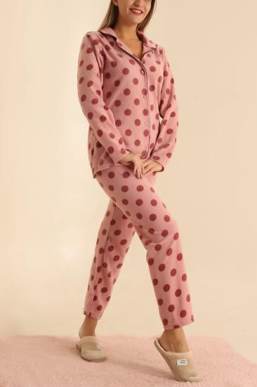 Dantel Pembe  Kadın WellSoft  Pijama Takımı 