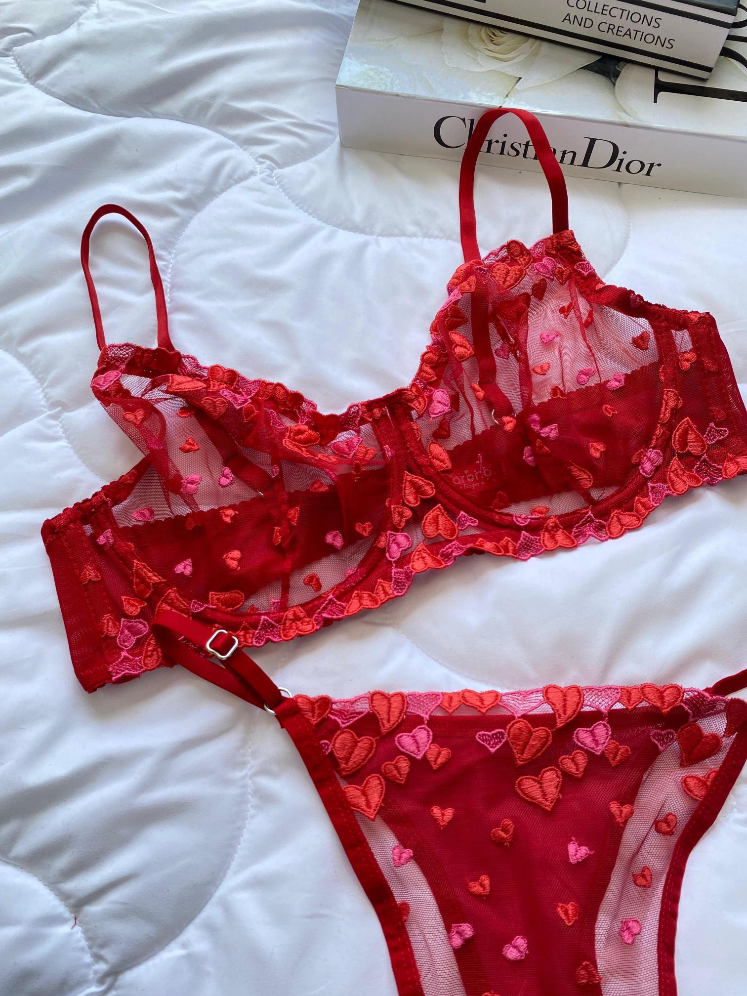 DANTEL%20Love%20C%20cup%20Büyük%20Beden%20Bralet%20Takım%20